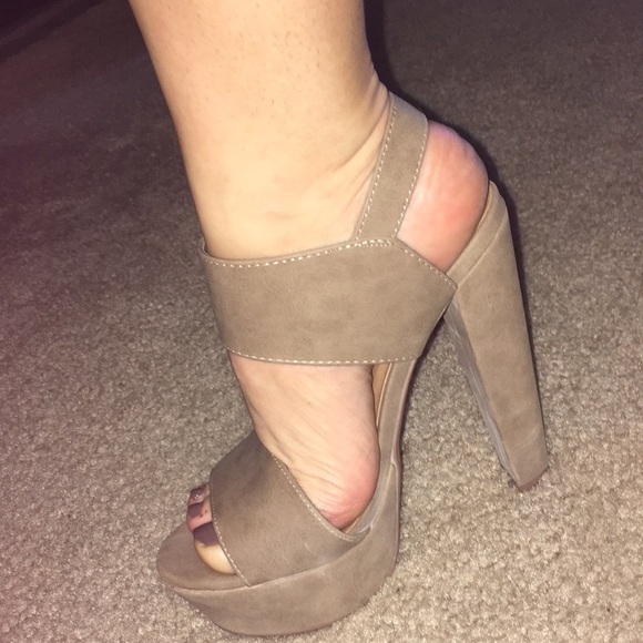 Taupe Heels - Picture 2 of 2